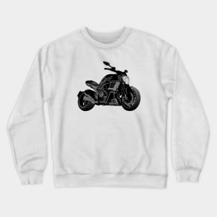 Diavel Carbon Bike Illustration Crewneck Sweatshirt